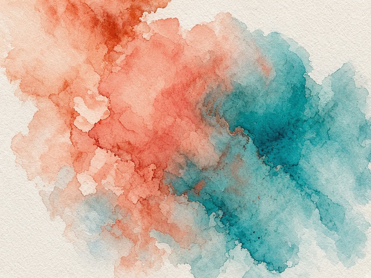 Wet-on-wet watercolour bloom