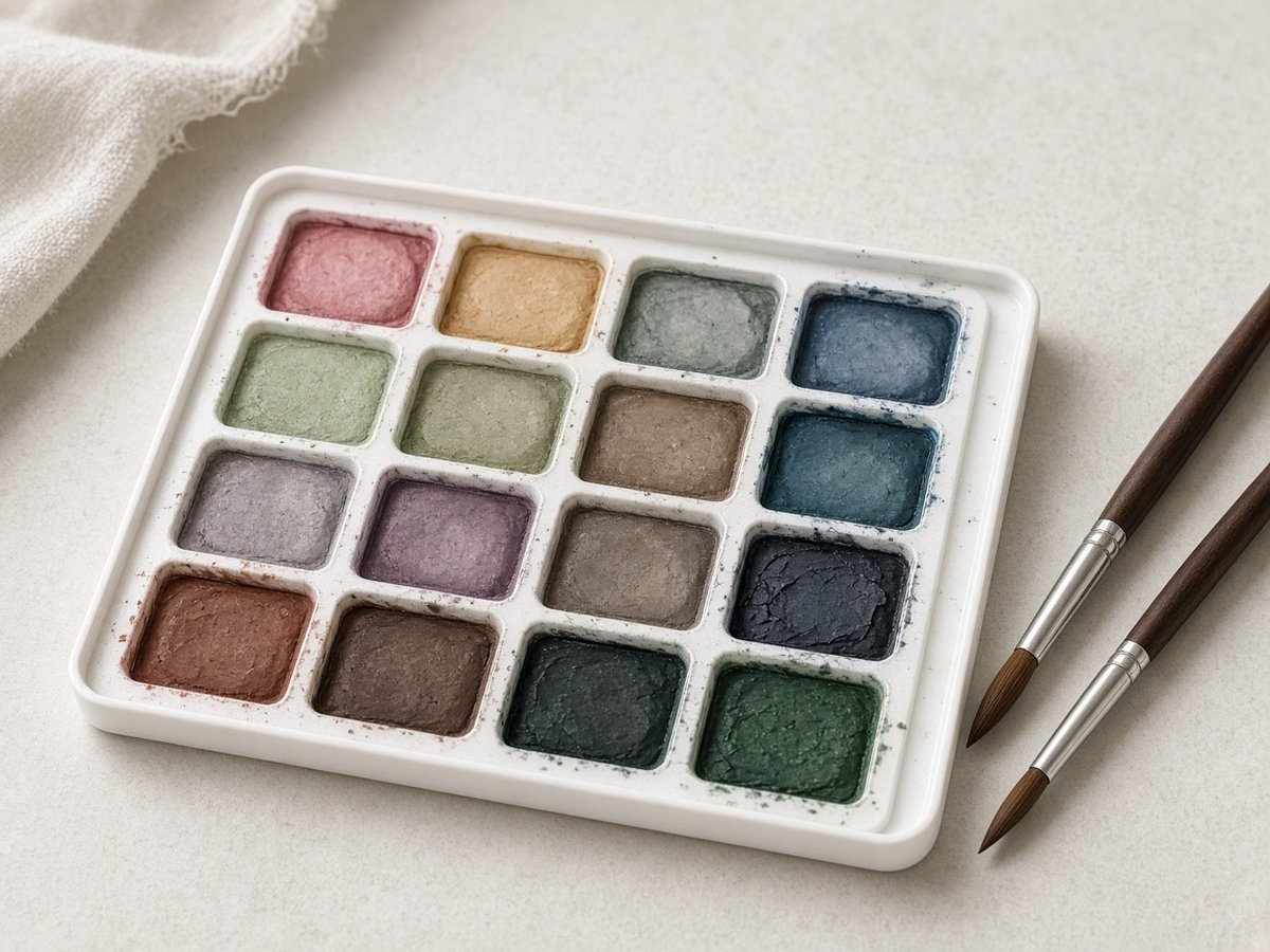 Beginner watercolour palette