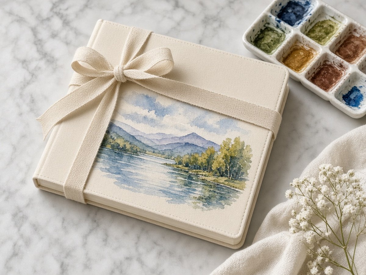 Gift watercolour sketchbook set